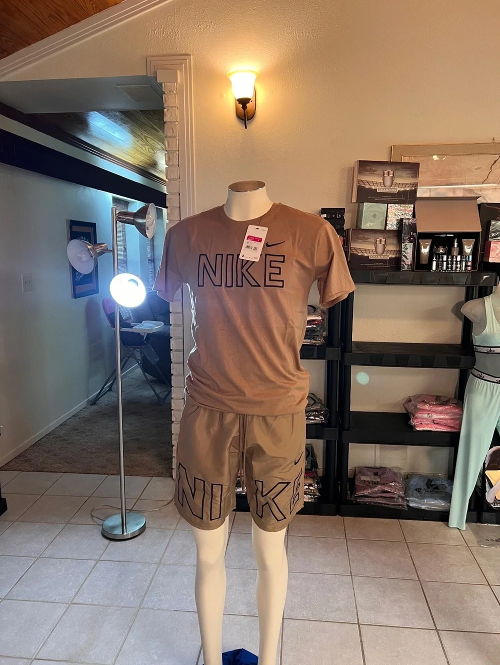 Mens nike short/shirt sets large